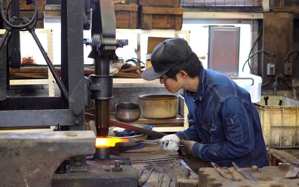 Forging of Japanese Samurai Swords