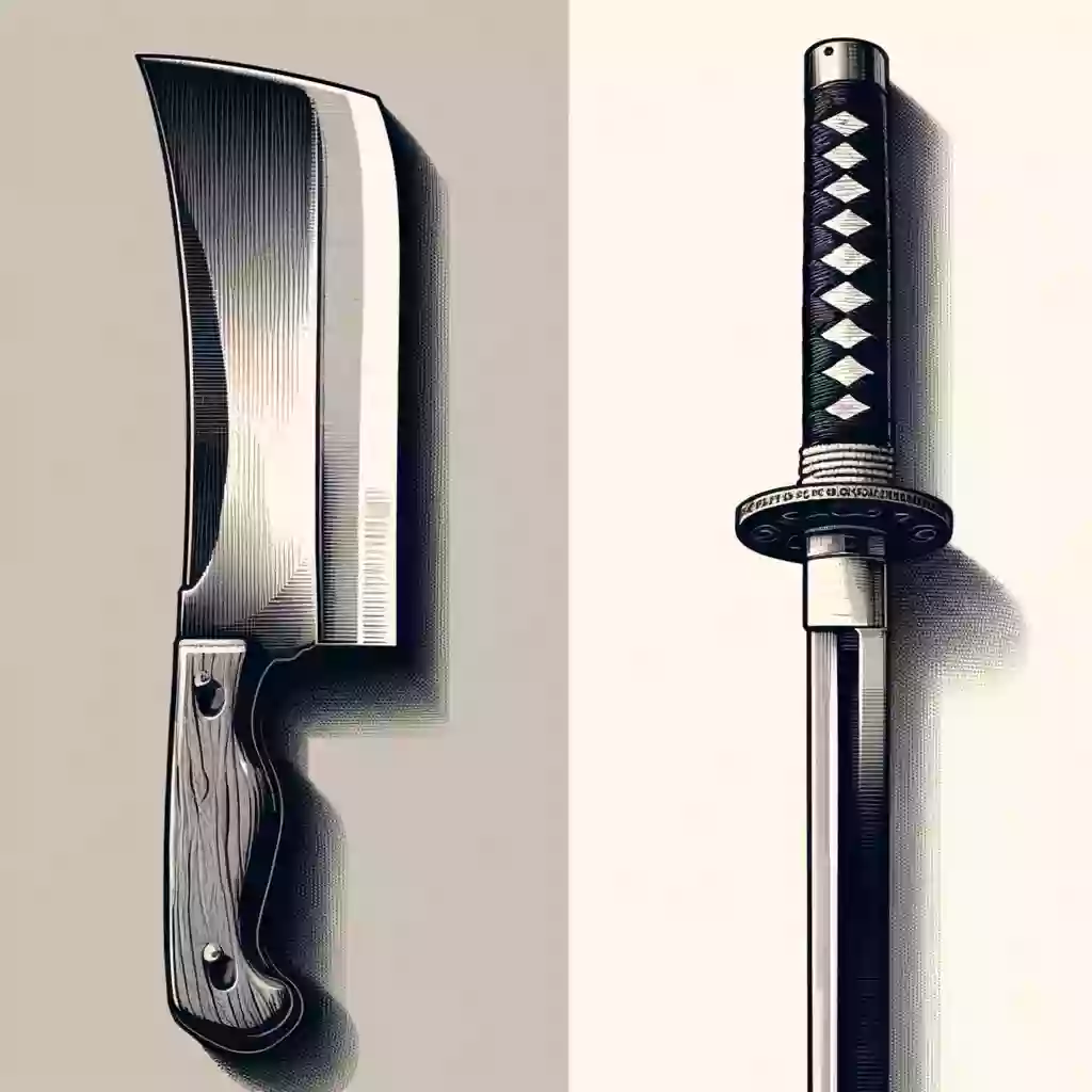 a picture of Machete and Katana