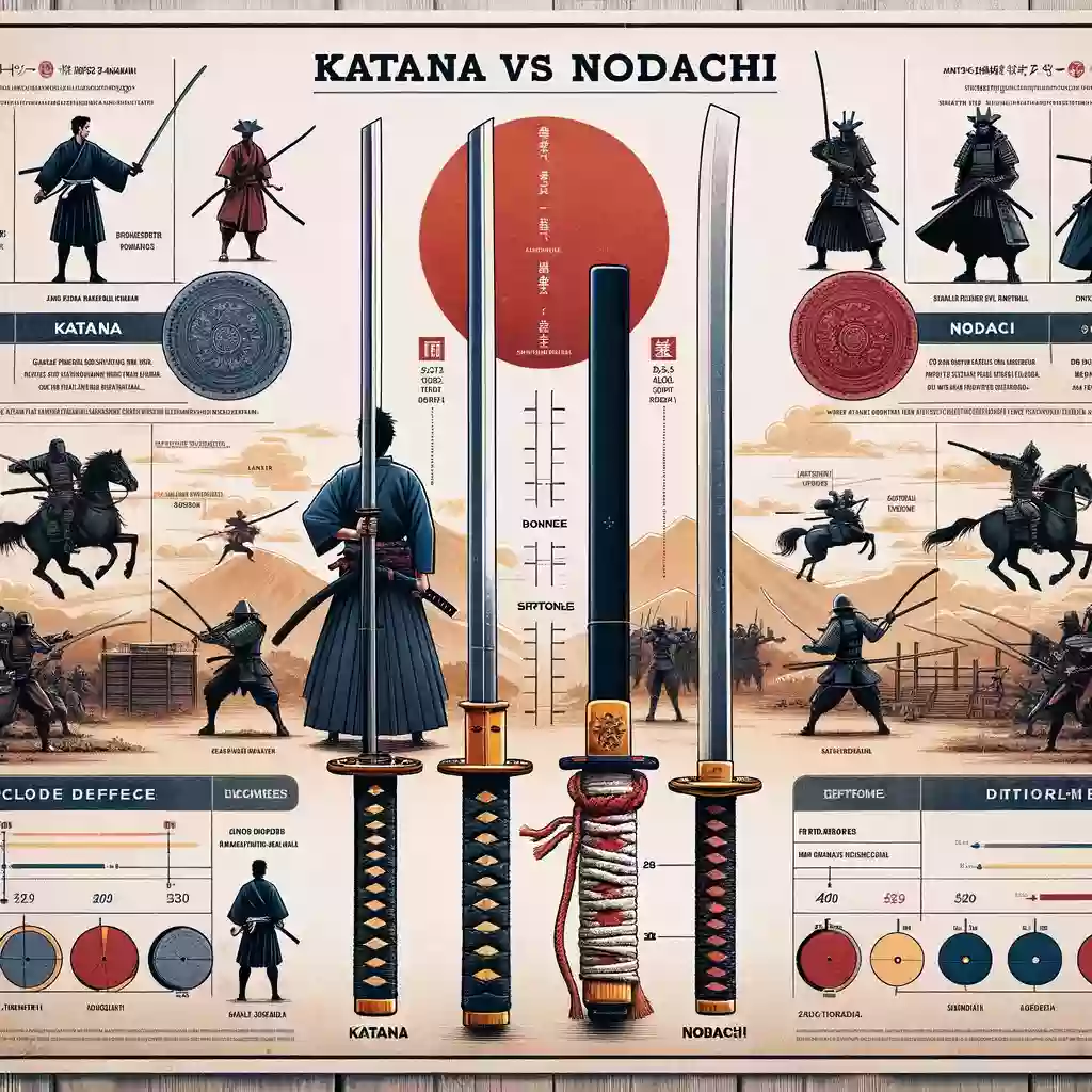 a picture of Katana and Nodachi Sword